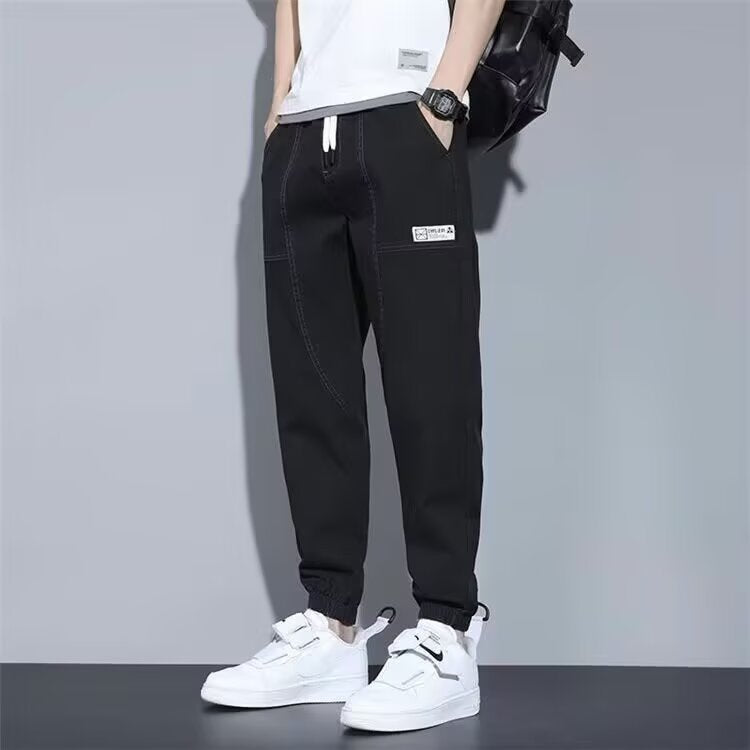 Men’s Loose Cargo Jogger Harem Jeans