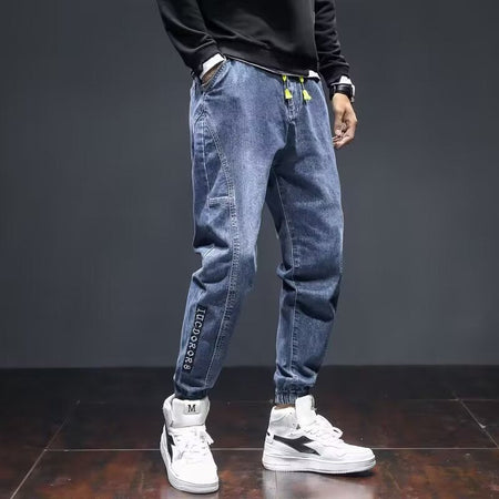 Light Blue【G48】Xk men's jeans - casual denim trousers with comfortable fit for everyday wear