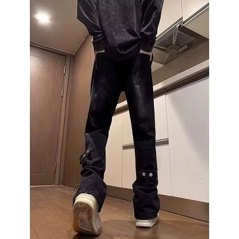 Yellow【E113】Hw men's jeans - casual denim trousers with comfortable fit for everyday wear