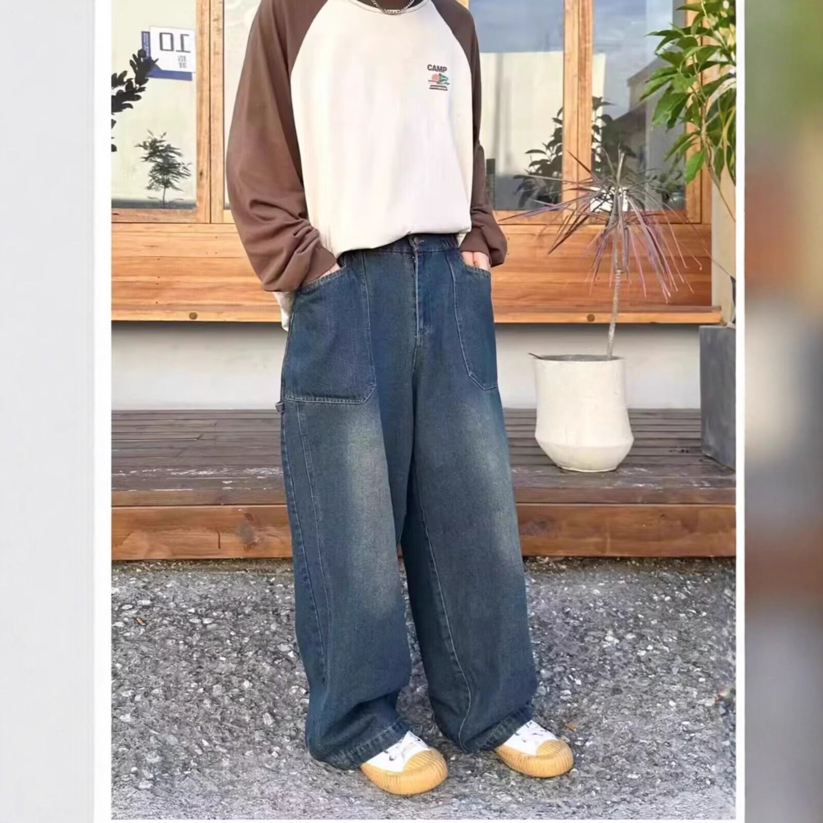 Dark Blue【B59】Hw men's jeans - casual denim trousers with comfortable fit for everyday wear