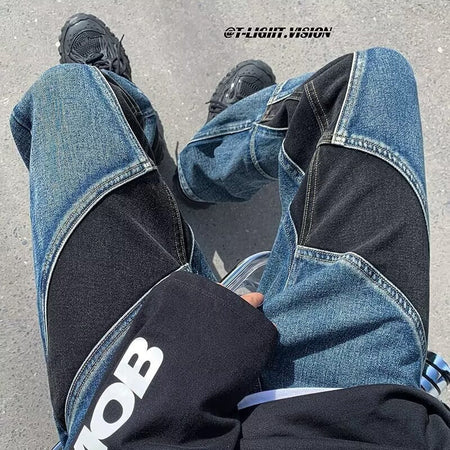 Gray【】Hw men's jeans - casual denim trousers with comfortable fit for everyday wear