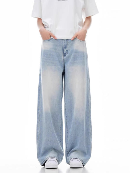 Blue【】Xyp men's jeans - casual denim trousers with comfortable fit for everyday wear