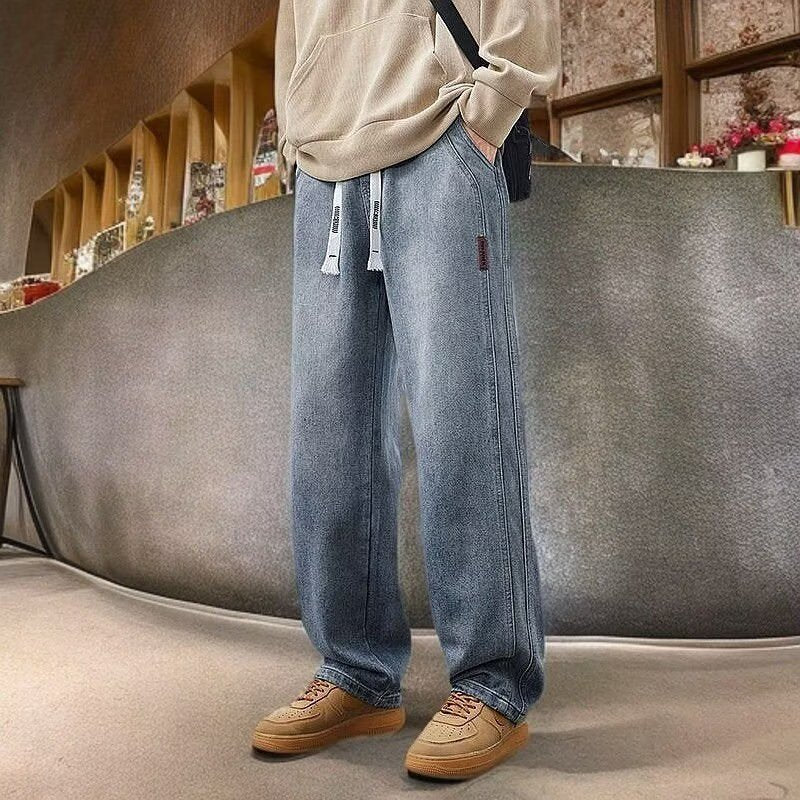 Men’s Source Manufacturer Loose Straight Retro Jeans