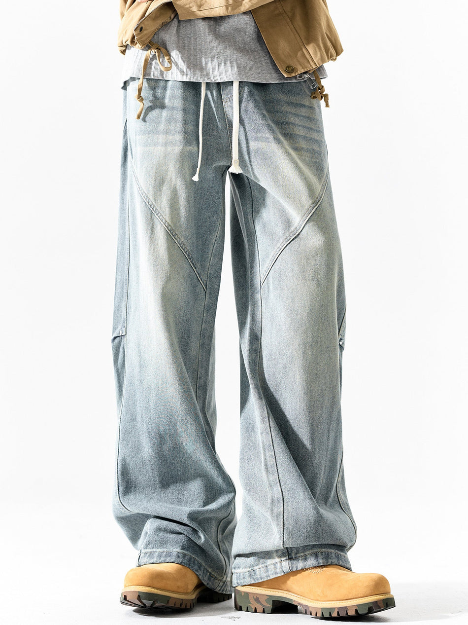 Black【】Lx men's jeans - casual denim trousers with comfortable fit for everyday wear