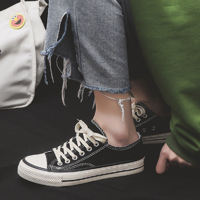 Unisex Canvas Sneakers Breathable Casual Rubber Shoes