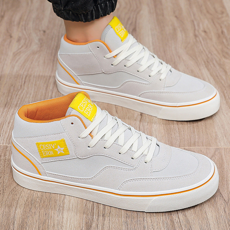 Unisex Mid Top Sneakers Korean Style Casual Shoes 2026
