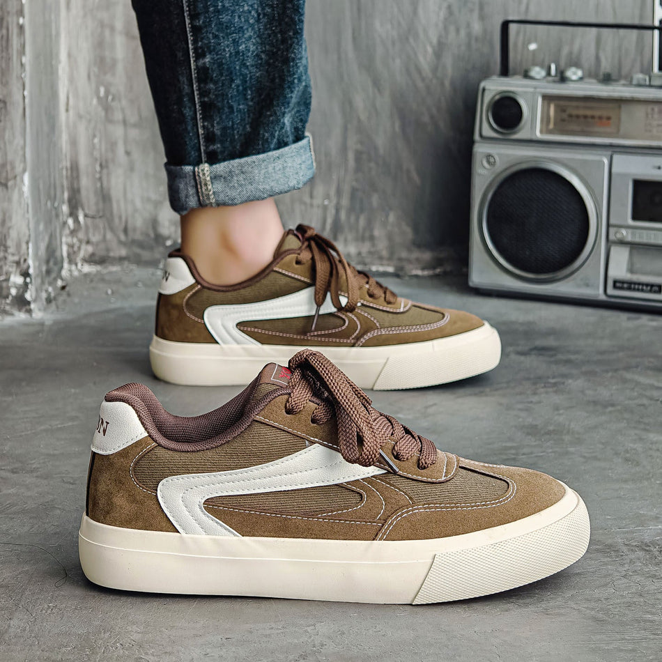 Black men's sneakers - casual athletic shoes with cushioned comfortable sole