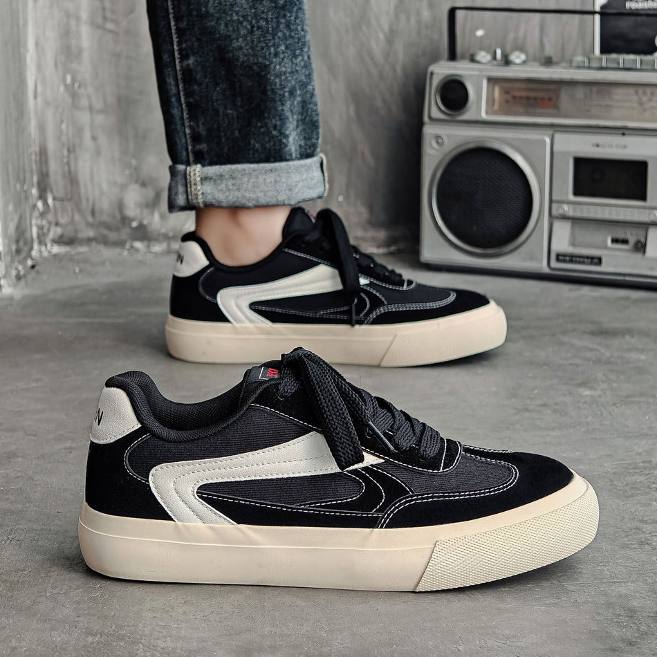 Men’s Thick Sole Skateboard Sneakers Retro Casual Shoes