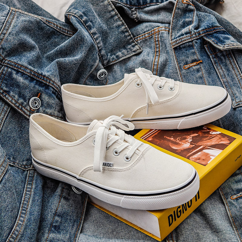 Black men's sneakers - casual athletic shoes with cushioned comfortable sole