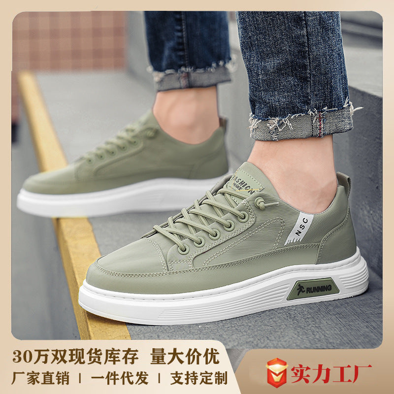 Men’s Slip-On Canvas Shoes Breathable Casual Work Shoes