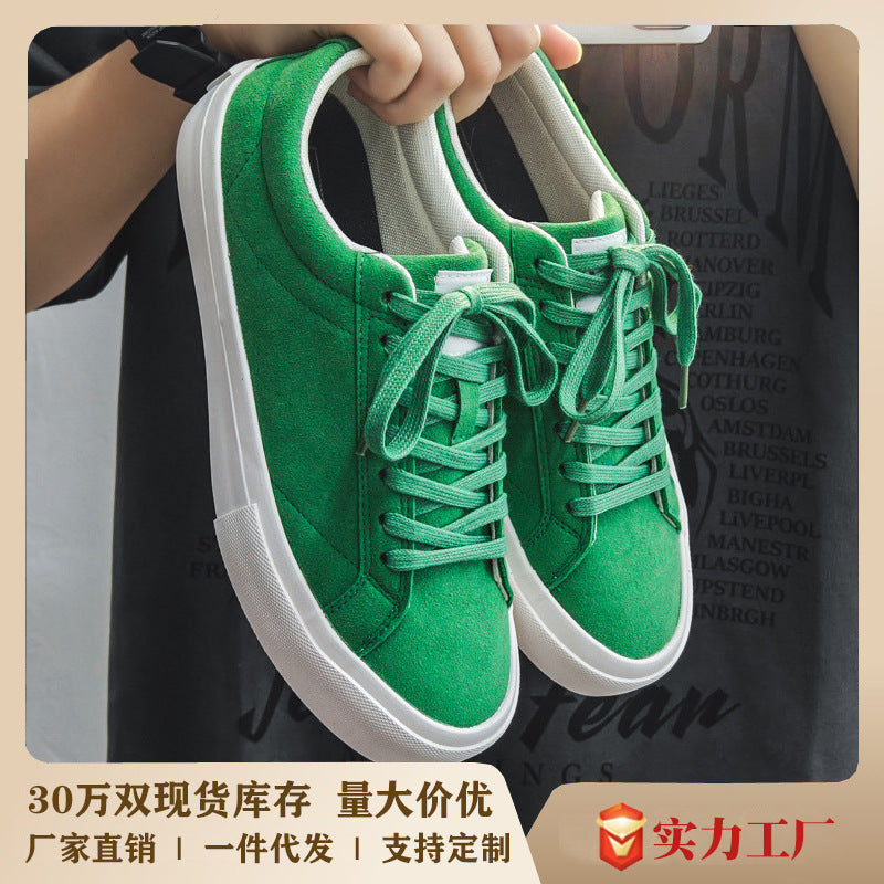 Men’s Red Canvas Skate Sneakers Casual Lightweight Shoes