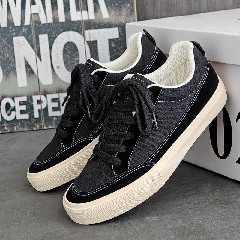 Preferred Black men's sneakers - casual athletic shoes with cushioned comfortable sole