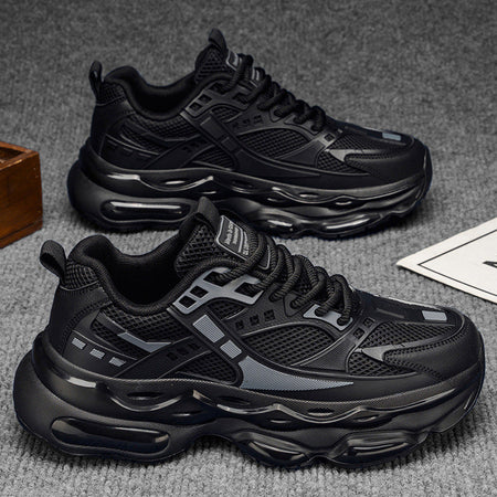 Men’s Black Mesh Dad Shoes Casual Sports Sneakers 2026