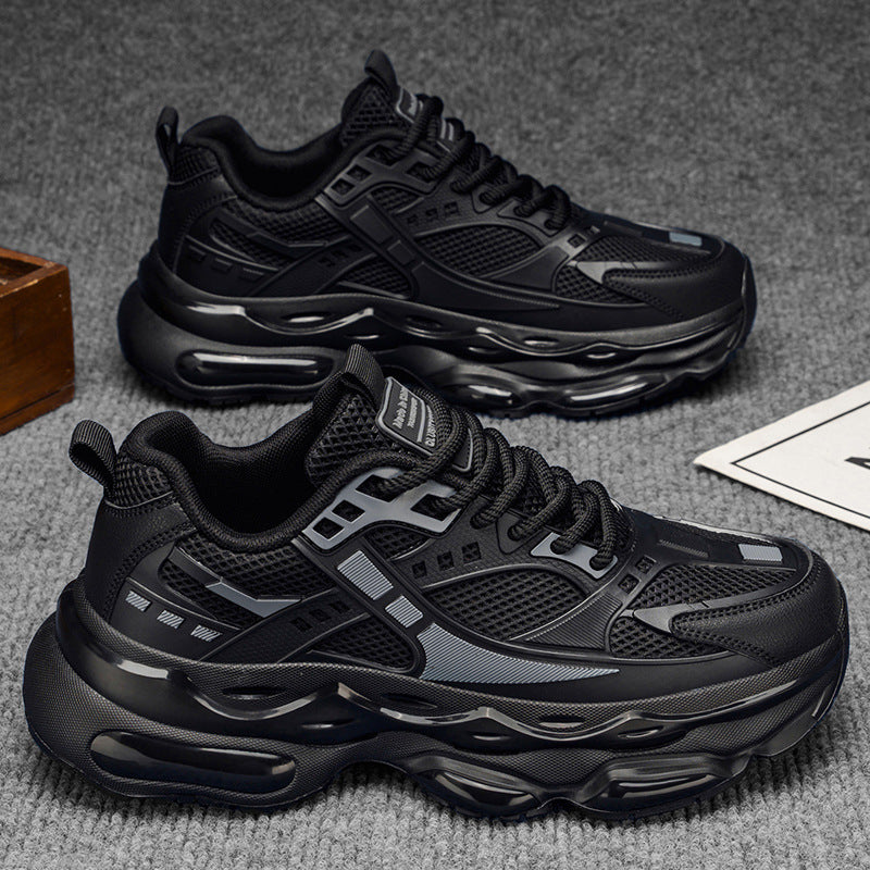 Men’s Black Mesh Dad Shoes Casual Sports Sneakers 2026