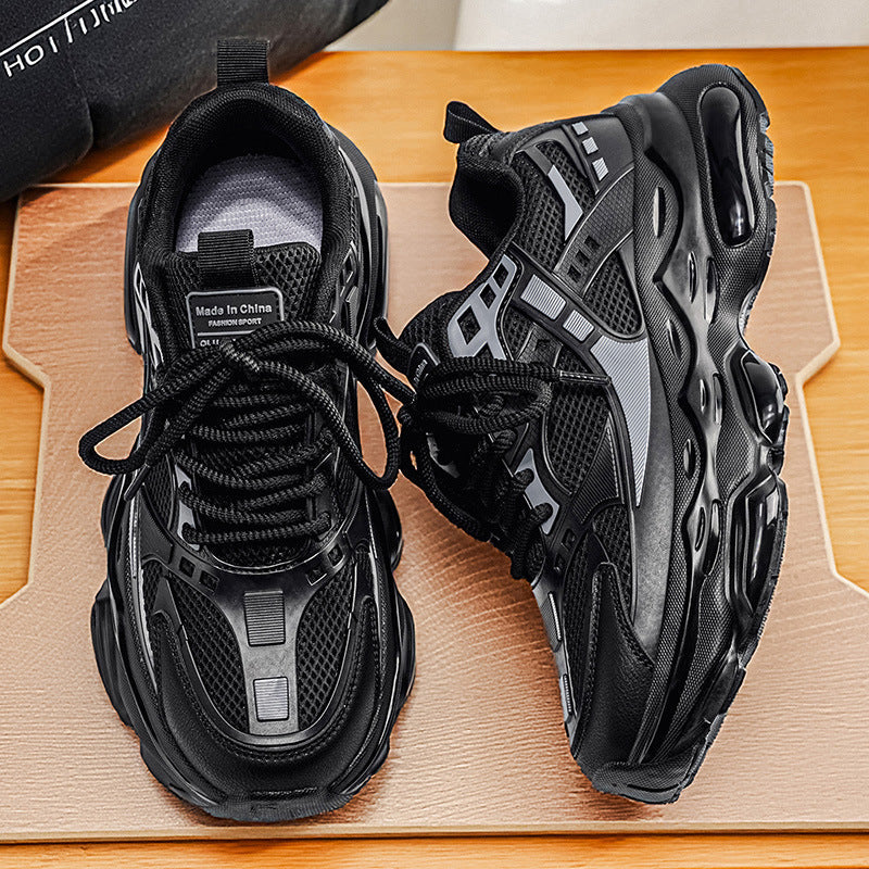 Men’s Black Mesh Dad Shoes Casual Sports Sneakers 2026