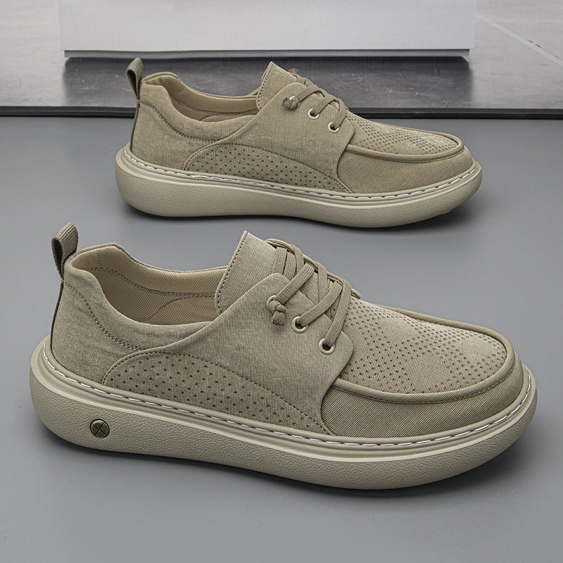 Men’s Slip-On Cloth Shoes Breathable Casual Shoes Summer