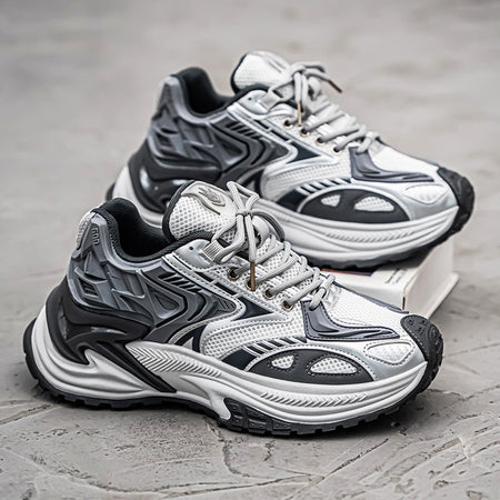 2024 Breathable Mecha Grid Casual Men's Sneakers Shoes