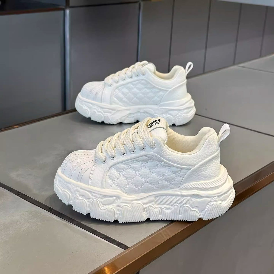 2026 Light Luxury Thick Sole Height Boost Men Sneakers