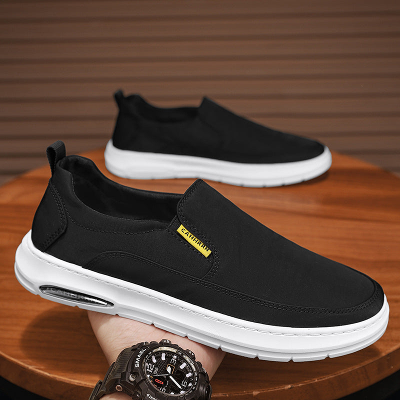 2026 Light Luxury Ice Silk Slip-On Men Loafers Shoes