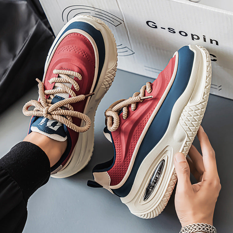 2025 Light Luxury Thick Sole Dad Sneakers Large Size