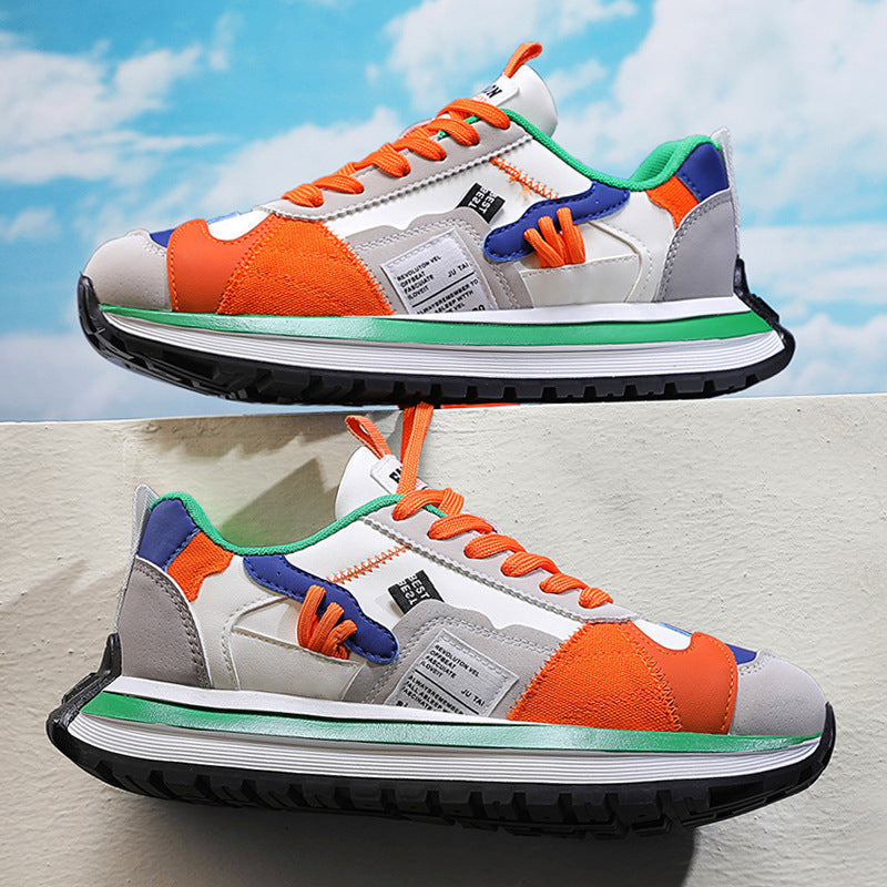 Autumn Leather Breathable Non-Slip Men Casual Sneakers