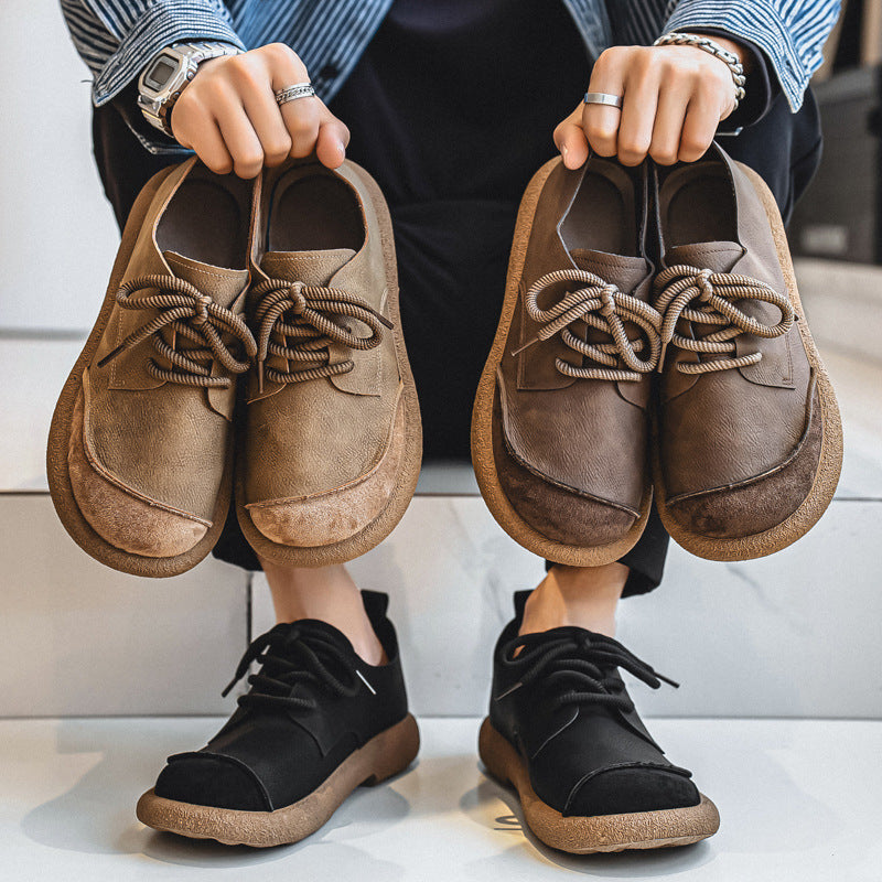 Light Luxury Leather Business Casual Men Boots Shoes