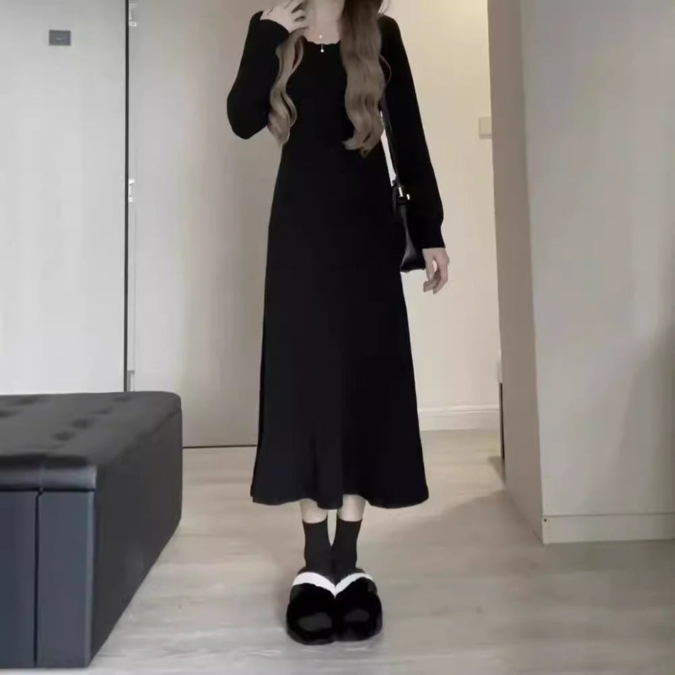 2026 Knit Sweater Dress Long Sleeve Women Autumn Winter