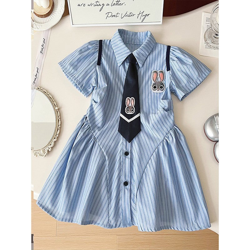 girls Korean-style princess summer dress for casual and seasonal wear