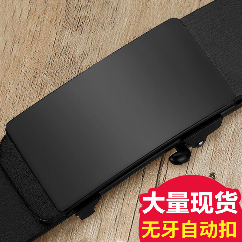 Men’s Automatic Buckle Leather Belt – Business Casual