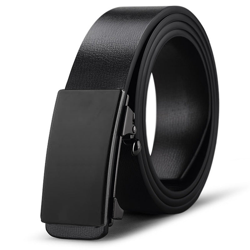 Men's genuine leather belt with wyk-01 - automatic buckle design for casual and formal wear