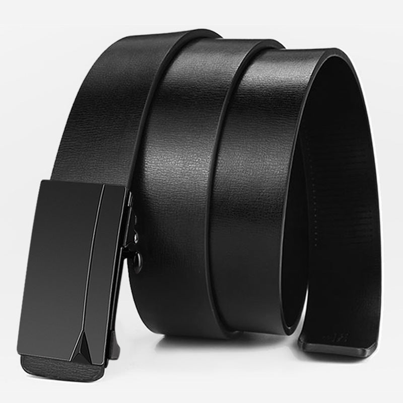 Men’s Automatic Buckle Leather Belt – Casual Business