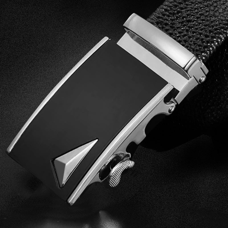 Men’s First Layer Leather Auto Buckle Belt – New Style