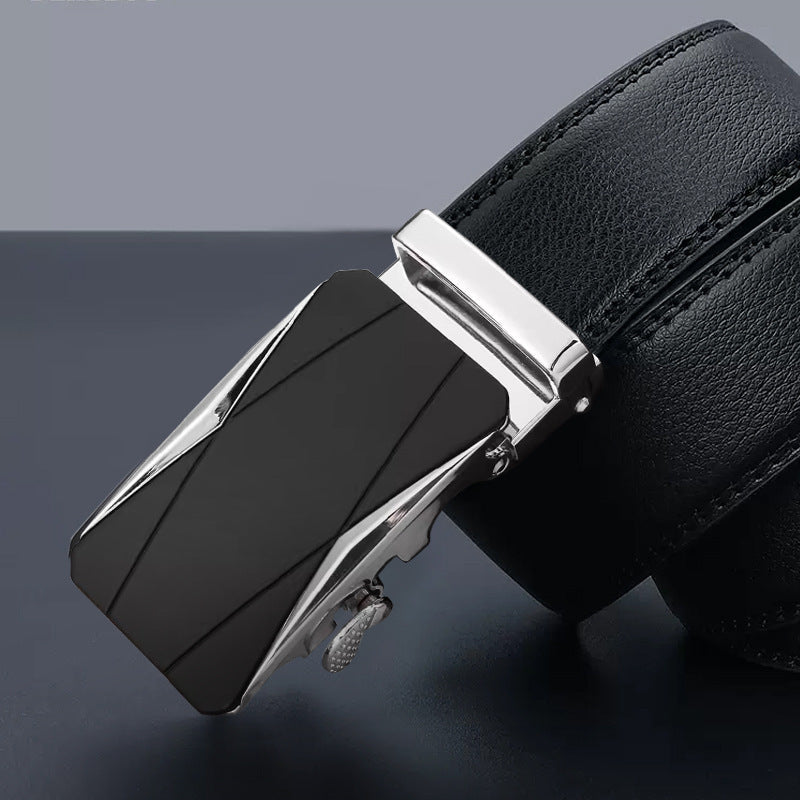 Men’s High-End Auto Buckle Leather Belt
