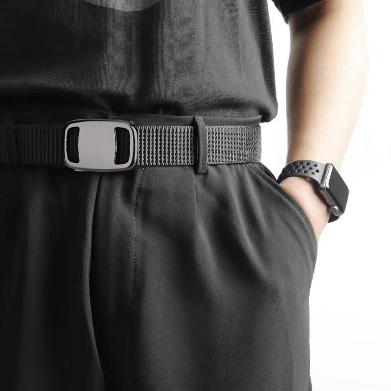 Men’s Tactical Auto Buckle Nylon Belt – Outdoor Style