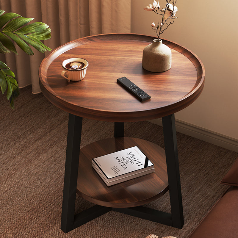Small Round Sofa Side Coffee Table — 60 60cm