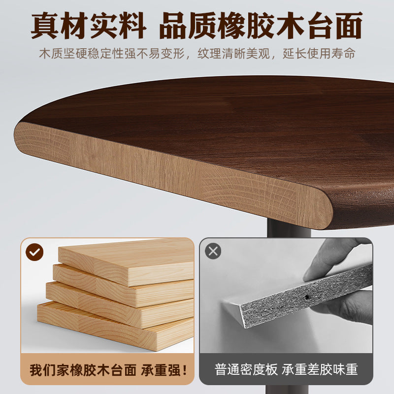 Wooden Round Sofa Side Cabinet Coffee Table