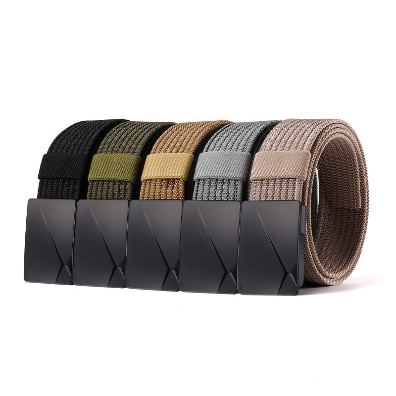 Men’s Nylon Tactical Automatic Buckle Belt