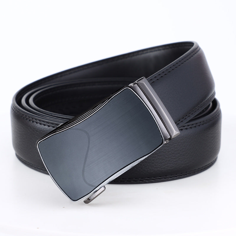 Men’s Korean Style Automatic Buckle Leather Belt