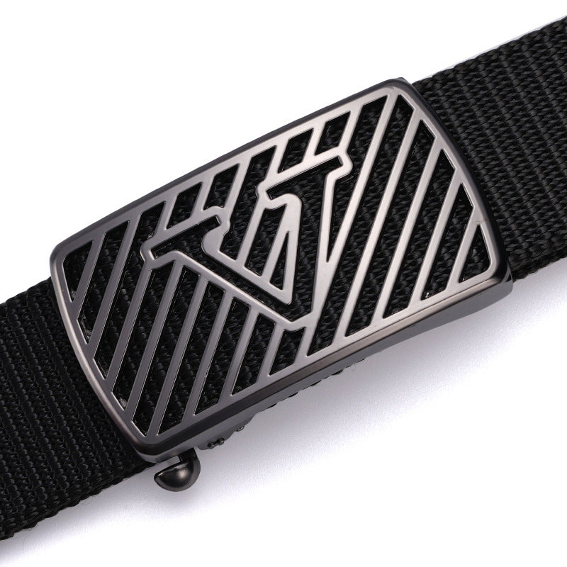 Men’s Braided Tactical Automatic Buckle Belt
