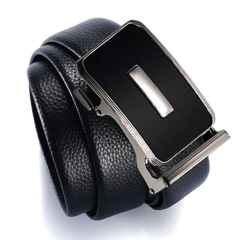 Men’s Genuine Leather Automatic Buckle Belt