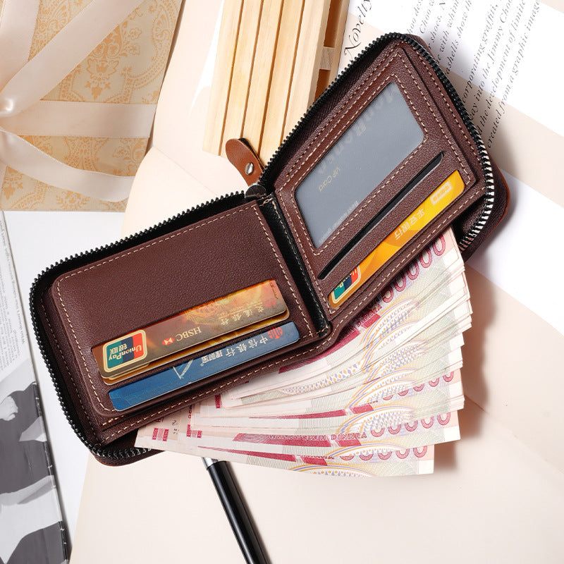 Men’s PU Short Wallet QB01 Multi-Card Slot Urban Wallet