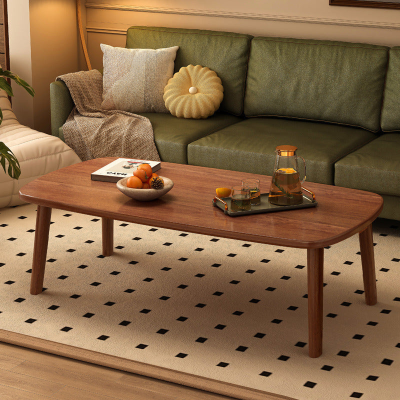 Foldable Solid Wood Coffee Table for Modern — foldable walnut