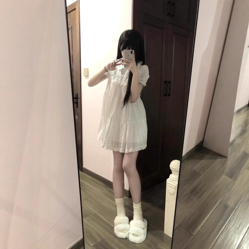 Girls Doll Collar Princess Dress Korean Summer Style