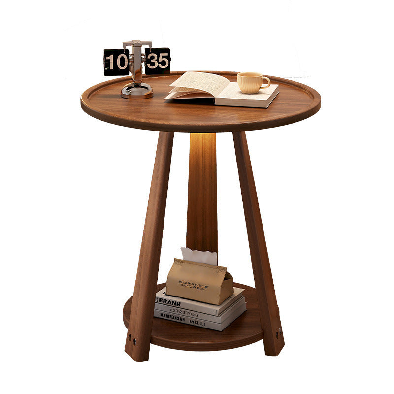 American Solid Wood Tulip Round Side Coffee Table
