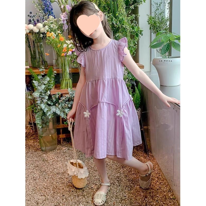 girls princess summer dress for casual and seasonal wear