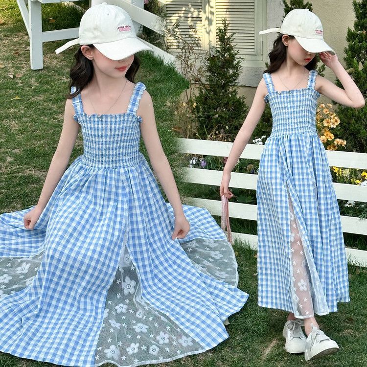 girls Korean-style princess summer dress for casual and seasonal wear