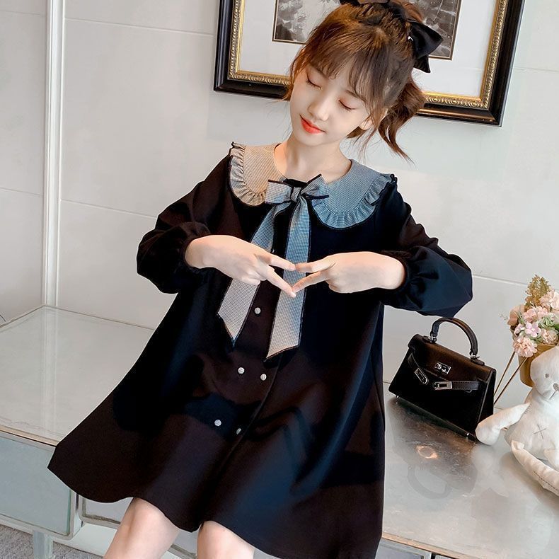 Baby Girl Doll Collar Princess Dress Spring Autumn