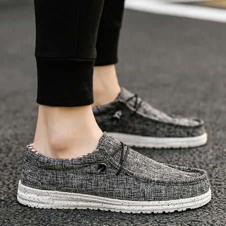 Pzg- Black men's sneakers - casual athletic shoes with cushioned comfortable sole