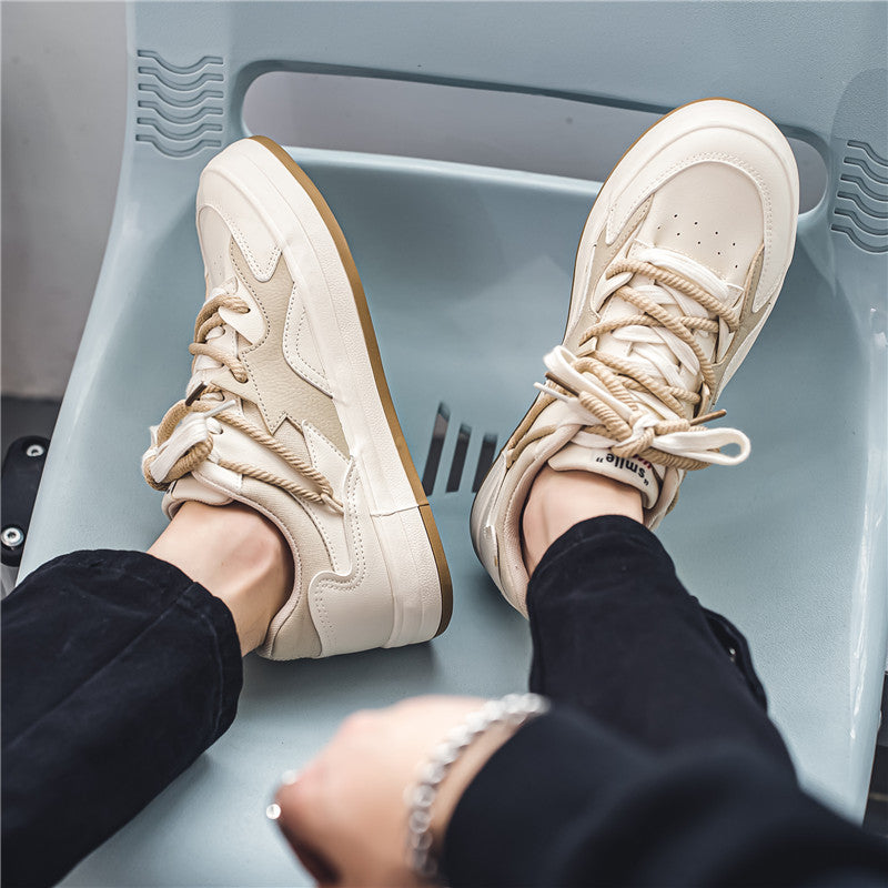 Korean Style Low-Top Lace-Up Sneakers