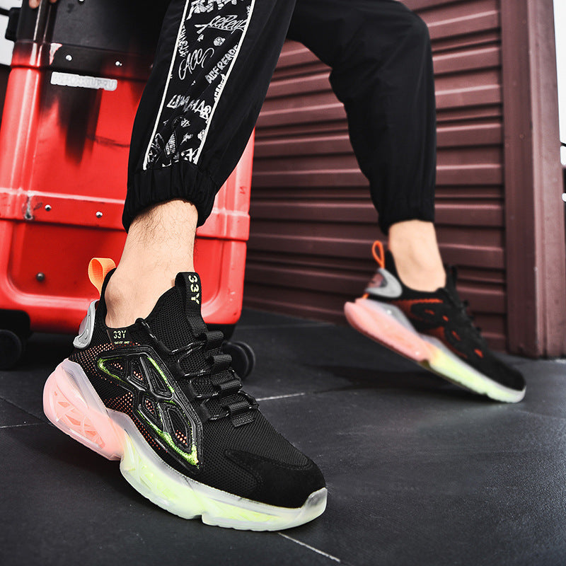 Men’s Breathable Air Cushion Casual Sneakers Korean Style Fashion